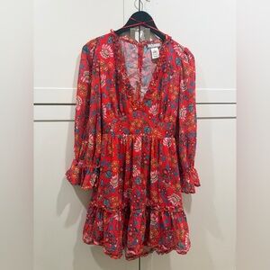 Vibrant Floral Mini Dress